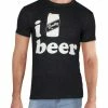 Best Sale ⭐ Chaser I Love Quality Beer Mens Crewneck Short Sleeve Graphic T-Shirt 🔔