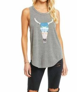 Brand new ✨ Chaser Streaky Triblend Graphic Muscle Tank in Grey for 👩 women 👏