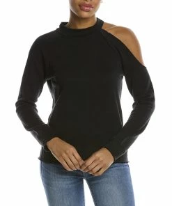 Best Sale 💯 Chaser French Terry Vented Shoulder Linen-Blend Pullover for 👩 women ✔️