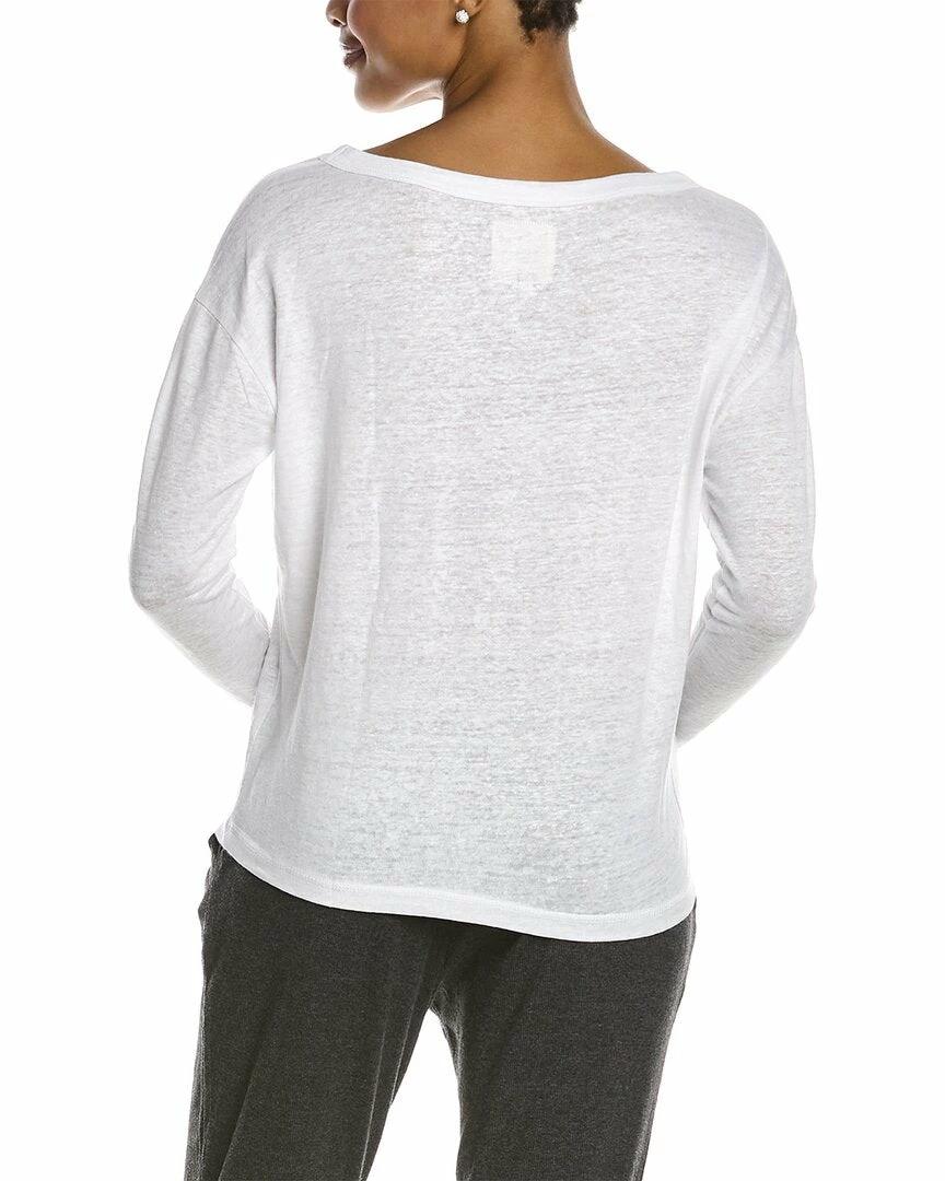 Brand new โค๏ธ Chaser Jersey Drop-Shoulder Boxy Linen-Blend T-Shirt for ๐ฉ women ๐ฅฐ - Image 2