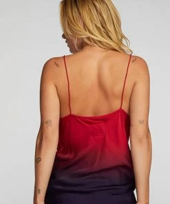 Best reviews of 😉 Chaser Stretch Silky Woven Tank Top in Cherry Wine for 👩 women 🥰