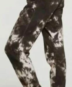 Flash Sale 🛒 Chaser Cotton Fleece Easy Jogger Black & White Crystal Wash in Black And White Crystal Wash for 👩 women ❤️