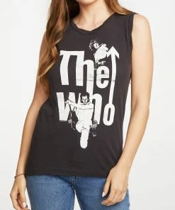 Best reviews of 🎉 Chaser The Who Classic Logo Tank in Vintage Black for 👩 women 😍