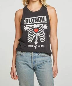 Best Sale 👏 Chaser Blondie Hog Ribcage Tank in Black for 👩 women ⭐