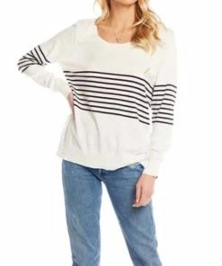 Deals 🎁 Chaser L/S Crew Neck Pullover in Rice for 👩 women ⭐