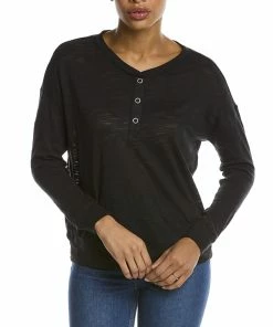 Outlet 😍 Chaser Slub Jersey Henley for 👩 women ⌛