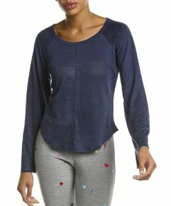 New 🎁 Chaser Bell-Sleeve 👕 Shirttail Linen-Blend T-Shirt for 👩 women 👏