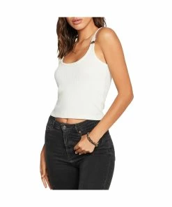 New 🎉 Chaser 👩 Womens Cropped Ribbed Knit Tank Top 😍