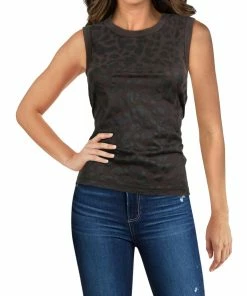 Wholesale 🥰 Chaser 👩 Womens Animal Print Cotton Blend Tank Top ⌛