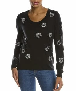 Brand new 🛒 Chaser Embroidery Tigers Cashmere-Blend Pullover for 👩 women ✨