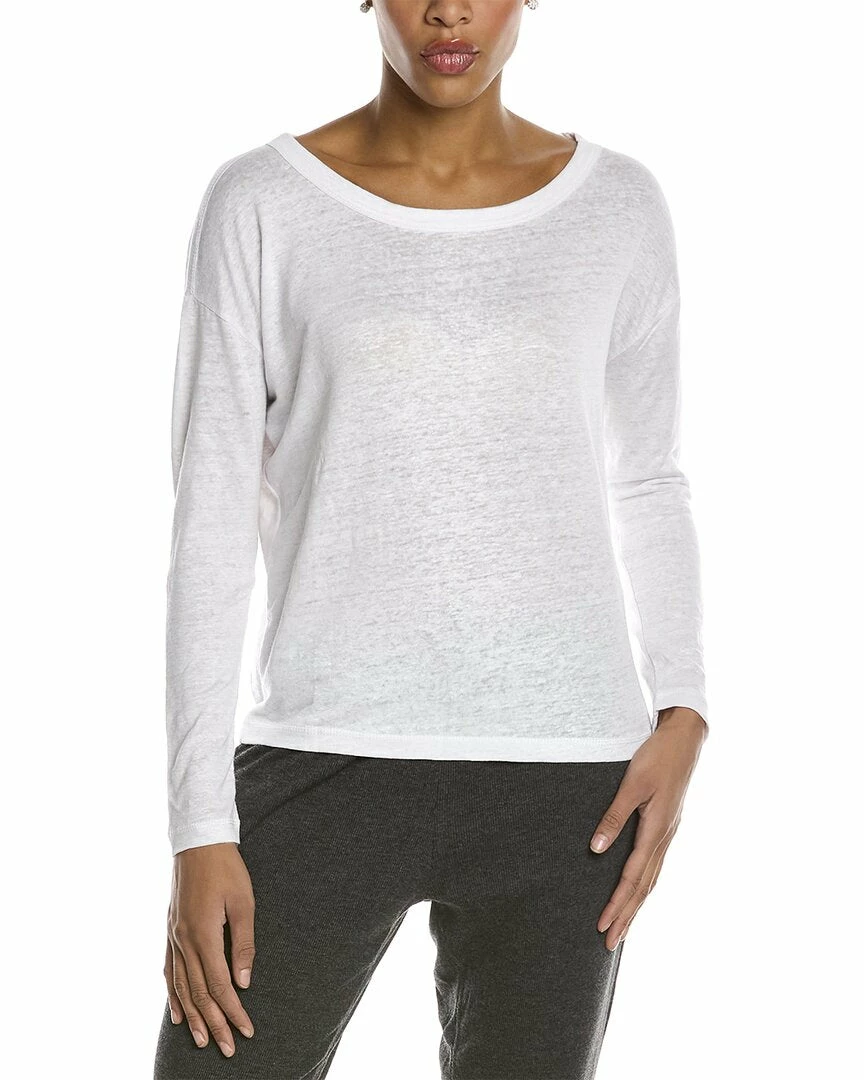 Brand new โค๏ธ Chaser Jersey Drop-Shoulder Boxy Linen-Blend T-Shirt for ๐ฉ women ๐ฅฐ