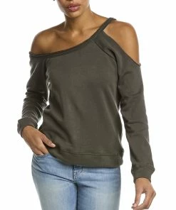 Cheapest 🎉 Chaser Fleece Vented Off-Shoulder Pullover for 👩 women 😀