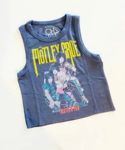 Cheap 🛒 Chaser Motley Crue - Theater Of Pain Muscle Tank in Faded Black for 👩 women 😀