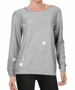 Best reviews of 😀 Chaser Rainbow Bolt 👩 Womens Printed Knit Sweatshirt, Crew 🎉