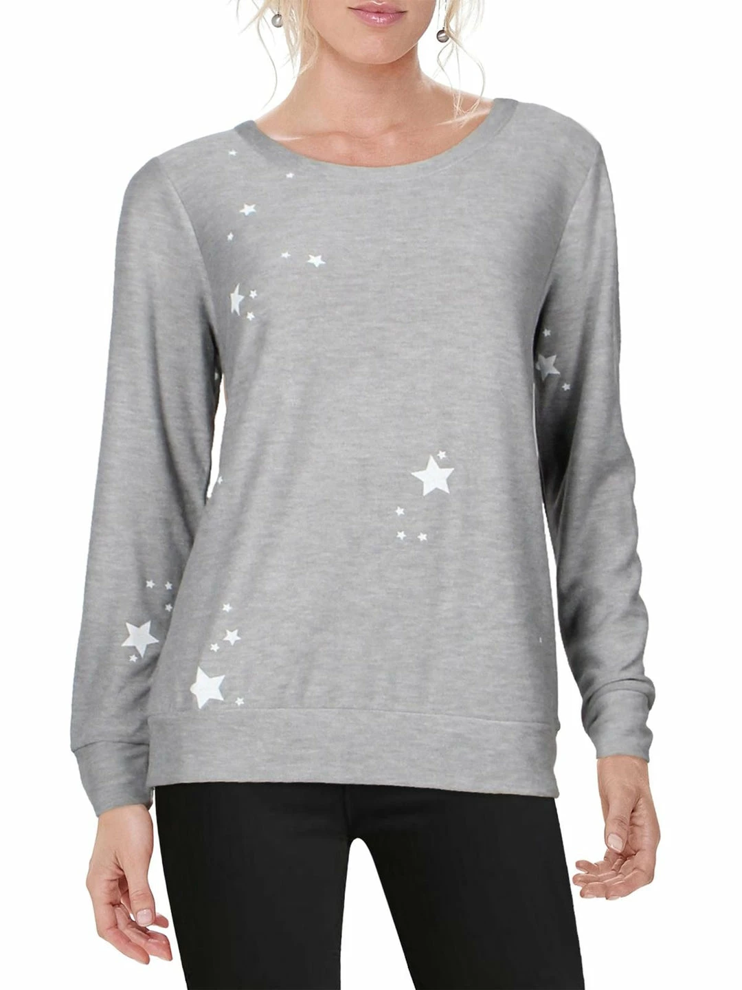 Best reviews of ๐ Chaser Rainbow Bolt ๐ฉ Womens Printed Knit Sweatshirt, Crew ๐