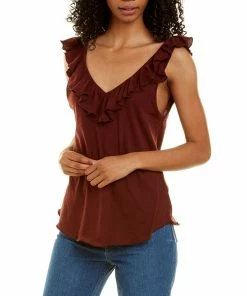 Flash Sale 👍 Chaser Double Ruffle Top for 👩 women 🛒