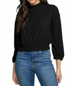 Best deal 🧨 Chaser 👩 Womens Funnel Neck Raw Hem Pullover Top 😀