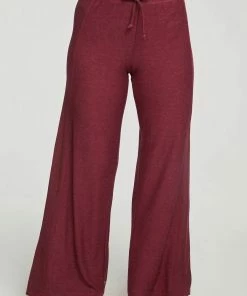 Buy 🎉 Chaser Rpet Cozy Knit Wide Leg Rib Panel Pants In Jingle for 👩 women ❤️