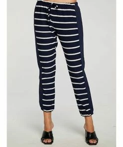 Discount ⌛ Chaser Rpet Cozy Knit Side Panel Jogger In Stripe for 👩 women ✨