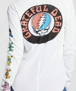 Flash Sale 💯 Chaser Heritage Waffle Thermal Long Sleeve Crewneck White Steal Your Face in White for 👩 women 🧨