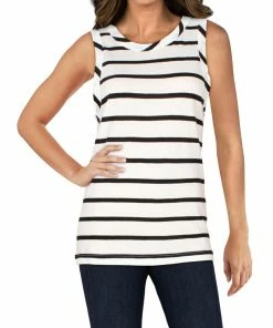 Wholesale 🎉 Chaser 👩 Womens Knit Striped Tank Top ⭐